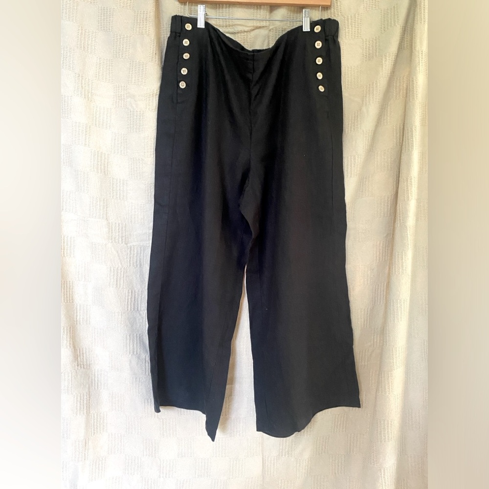 NWT J Jill Linen Wide Leg Easy Pants size L